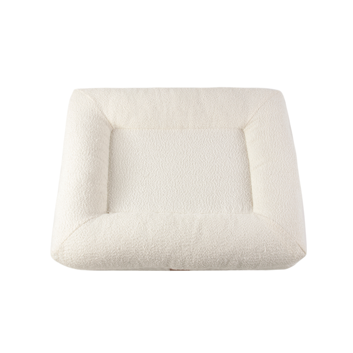 Bouclé dog bed